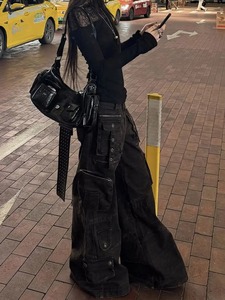 <b>Cargo</b> <b>Pant</b> <b>Women</b> Wide <b>Leg</b> <b>Pants</b> Summer Autumn Fashion Female High Waist Streetwear Loose Casual <b>Pants</b> <b>Straight</b> Trousers - Product Image 2