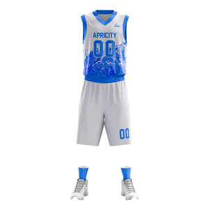 Diseña tu propio uniforme de baloncesto personalizado, conjunto con logotipo personalizado, malla 100%, poliéster transpirable, duradero, ligero, varios colores - Product Image 2