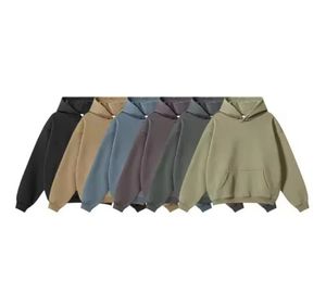 450GMS Streetwear Heavyweight Hombres poliéster Algodón Fleece Blank Plain Oversized Hoodie - Product Image 3