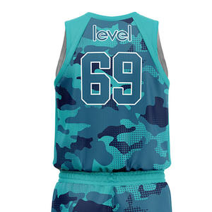 Uniforme de basket-ball personnalisé pour hommes avec conception respirante Ensembles bas quantité minimale de commande dernier logo imprimé - Product Image 4