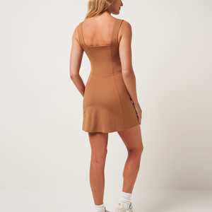 Robes de golf pour femmes en gros personnalisées OEM ODM, vêtements de sport légers et tendance, élasthanne/coton, sérigraphie - Product Image 3