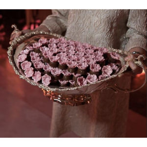 Latest Design Oval Shape Chocolate <b>Serving</b> <b>Dishes</b> Finest Quality Metal with Handle Chocolate Bowl at Affordable Price - Product Image 3