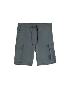 กางเกงขาสั้นผู้ชายแห้งเร็วและเป็นมิตรกับสิ่งแวดล้อมย้อมสีล้วนแบบลำลองสีพื้นแฟชั่นใหม่ - Product Image 5