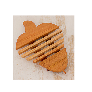 Solid <b>Wood</b> <b>Trivets</b> Cooking Pot Holder Handicraft Fish Shaped Kitchenware Customized Size <b>Wood</b> <b>Trivets</b> - Product Image 2