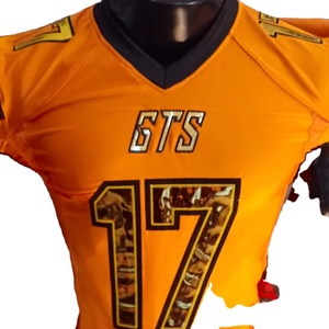 Ropa de fútbol americano bordado de talla grande Jersey transpirable estirable sublimación pantalones cortos OEM Pakistán Real Factory - Product Image 1