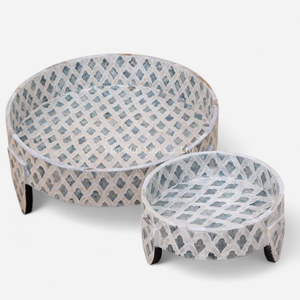 Exhibidores de Comida Hechos a Mano con Madreperla Natural, para Exhibición de Postres, de Fabricante Vietnamita - Product Image 1