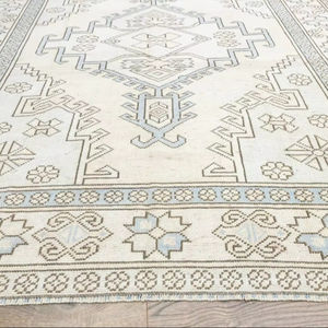 Oushak tradicional 12x15 Alfombra de lana hecha a mano blanco gris tejido a mano colorido sala de estar alfombra de área alta para el hogar coche 8x10 10x14 - Product Image 1