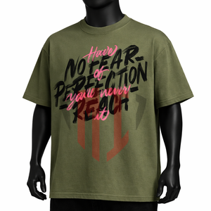 Camiseta gráfica de moda con logo personalizado para hombre, estampada, informal, holgada, de verano, de alta calidad, 100% algodón. - Product Image 1