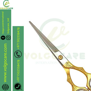 Ciseaux de coiffure professionnels en acier inoxydable Nom de marque personnalisé Lames émoussées tranchantes pour salon et usage domestique Style unique - Product Image 4
