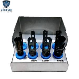 Kit de trephines dentaires de haute qualité, ensemble de fraises de trephine pour la coupe osseuse chirurgicale, instruments de chirurgie implantaire, instruments autoclavables - Product Image 6