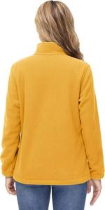 Sudadera con cremallera completa informal de invierno personalizada para mujer, chaqueta gruesa con forro polar Sherpa - Product Image 3