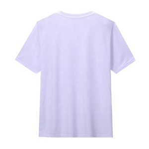 Venta al por mayor 100% de poliéster de manga corta Oem logotipo personalizado elección diseño listo para la transferencia de impresión lisa camiseta en blanco para los hombres - Product Image 2