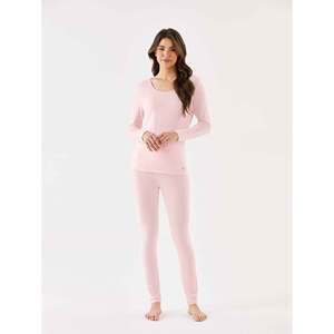 Premium Women's Bamboo Soft Long Johns Winter Thermal Base Layer Set with Long Sleeves Warmth Features Cotton Material - Product Image 1