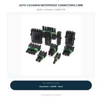Connecteurs étanches automobiles 1/2/3/4/6 broches 2,5 mm pour faisceau de câbles de capteur automobile, connecteur mâle/femelle, vente en gros d'usine 12015792