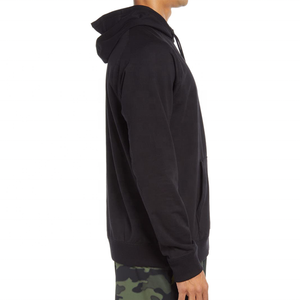 Sudadera con Capucha para Hombre, Negra, de Forro Polar, Corte Holgado, Manga Raglán, con Cordón Ajustable, Bolsillo Canguro, Poliéster/Algodón, Secado Rápido - Product Image 4