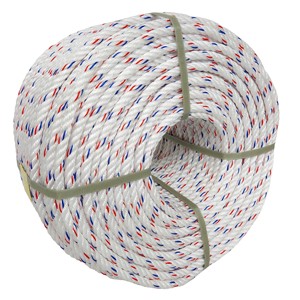 Best Selling High Quality 12MM*4S*220M Red White Blue PP Fishing Rope 48.30KGS High Strength Eco-Friendly Agriculture Packaging - Product Image 1