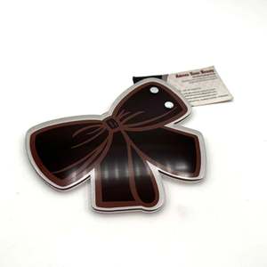 Noeud brun de haute qualité dernière conception durable d'arc de tuile de cils en acrylique outils de beauté personnalisés Service OEM - Product Image 4