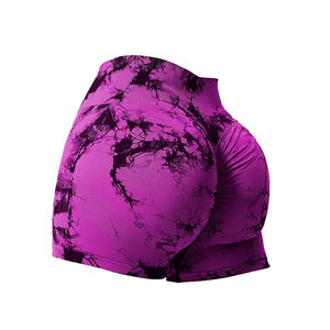 2025 Short de sport personnalisé à la mode Sports Fitness Workout Yoga Couleur unie et sublimé Plus Size en Spandex/Nylon - Product Image 6