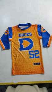 T-shirt personnalisé en jersey élasthanne en coton pour hommes, manches longues, broderie simple et décontractée, teinture par immersion, dernier logo imprimé en tricot véritable - Product Image 6