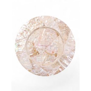 Assiettes de présentation irisées en nacre et bambou pour une décoration de table élégante, événements de mariage, présentation de repas de luxe, Vietnam - Product Image 2