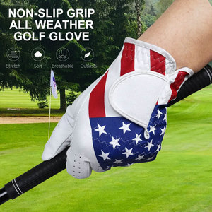 Gants de golf adultes en cuir Cabretta de qualité supérieure pour la main gauche en peau de mouton respirante de qualité exceptionnelle avec logo Sports - Product Image 4