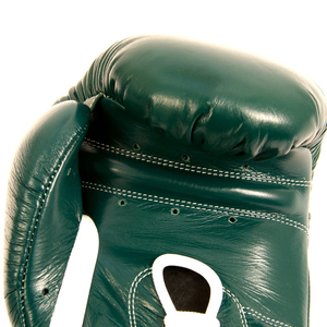 Gants de boxe de sécurité sportive en cuir de couleur verte 2023 taux de gros personnalisé qualité supérieure professionnel respirant UV - Product Image 2