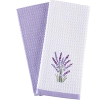 Serviettes de cuisine ORCHID 100% coton biologique écologiques, tissées, séchage rapide, motifs gaufrés et de golf, logo personnalisé, vente en gros