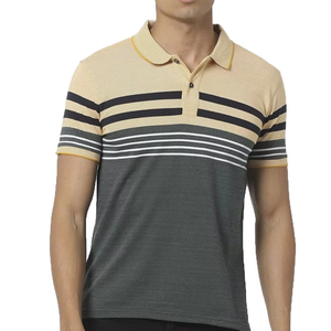 Polo respirant pour homme, chemises de qualité supérieure, couleur unie, polo de golf, manches courtes, tissu léger, look sportif élégant - Product Image 1