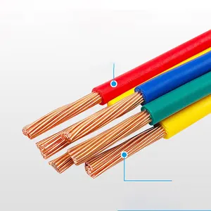 Câble électrique de fil de cuivre électrique de bonne qualité Bvr 1.5MM pour le câblage de maison câble d'alimentation isolé par fil de PVC