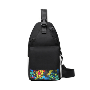 Bolso Bandolera de Piel Auténtica Negra para Hombre, Bolso Cruzado Deportivo con Logotipo Personalizado, Bolso de Viaje con Cremallera - Product Image 5