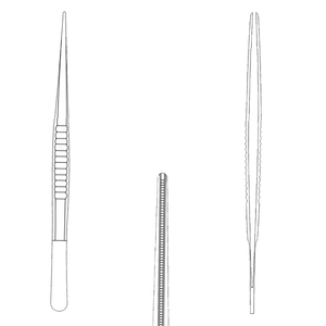 Debakey คีมผ่าตัดขนาด240มม., แบบตรง, ขากรรไกร1.5มม. atraumatic, เครื่องมือจับเนื้อเยื่อหลอดเลือด, อุปกรณ์สำหรับการทำศัลยกรรมสเตนเลสเกรด - Product Image 1