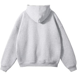 เสื้อฮู้ดแขนยาวแบบสวมหัวสำหรับผู้ชายเสื้อมีฮู้ดสีทึบระบายอากาศได้ดีโลโก้แบบกำหนดเอง - Product Image 6