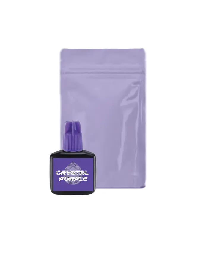 Top Korean lash brand Private Label Jammi Crystal purple 5g, 10g asciugatura rapida a lunga durata per tutti i livelli colla per extension ciglia