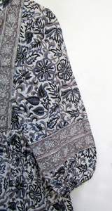 Buy Stylish Fashionable <b>Girl</b> Wear Soft Polyester Vintage Sari Hot Selling Design This Summer Digital Print <b>Long</b> Maxi <b>Dresses</b> Set - Product Image 5