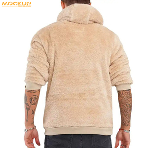 Professional Custom Manufacturers <b>Sherpa</b> Fluffy Fleece <b>Hoodie</b> Thick Warm Winter Heavyweight <b>Hoodie</b> Fur <b>Lined</b> <b>Sherpa</b> Fleece <b>Hoody</b> - Product Image 2