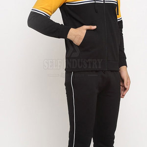 Wholesale Men's Quick Dry Long Sleeve <b>Tracksuits</b> Streetwear 100% Cotton Hooded <b>Tracksuits</b> for Winter Solid Pattern - Product Image 4