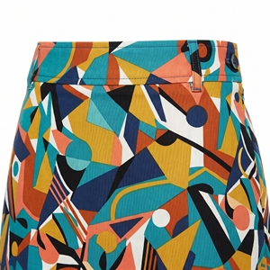 Women's Summer Printed Mini <b>Skirt</b> Abstract Pattern Casual Short <b>Skirt</b> OEM ODM Wholesale Factory Custom Print Low MOQ - Product Image 6