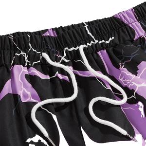 High Quality 100% Polyester Eco-Friendly <b>Men's</b> Sublimated Breathable <b>Shorts</b> with Custom Logo and <b>Elastic</b> <b>Waist</b> - Product Image 4