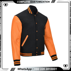 Veste d'université pour hommes coupe confortable avec logo brodé personnalisé Vente en gros Meilleur prix Veste d'université pour hommes à séchage rapide - Product Image 2