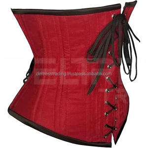 Bon marché, vente en gros, Corset moulant en velours robuste 26 à double armature en acier pour l'entraînement de la taille - Product Image 2