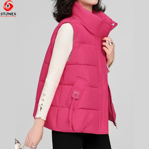 <b>Top</b> Selling Hooded Knitted Winter Wear <b>Women</b> Puffer <b>Vest</b> Breathable Custom Logo Casual Style 100% Polyester Filling Sleeveless - Product Image 4