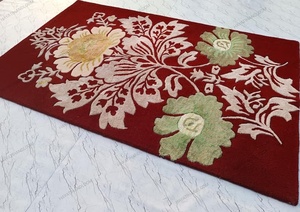 Alfombra moderna hecha a mano con mechones Living Floral Area Alfombra de algodón de lana de Nueva Zelanda de alta calidad Diseño de alfombra muy querida Lana de Nueva Zelanda - Product Image 2