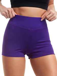 Shorts de sport pour homme, best-seller, taille mi-haute, leggings de yoga sans couture, effet push-up, entraînement décontracté, respirant, séchage rapide, uni - Product Image 3