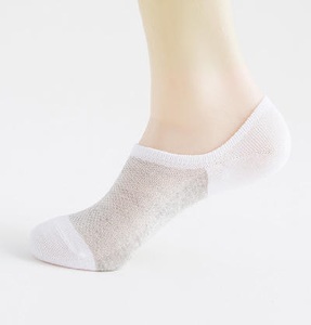 Chaussettes de cheville courtes d'été en tissu de coton pour hommes, chaussettes fines en maille, chaussettes de bateau antidérapantes d'extérieur, chaussettes courtes décontractées d'été en coton pour hommes - Product Image 5