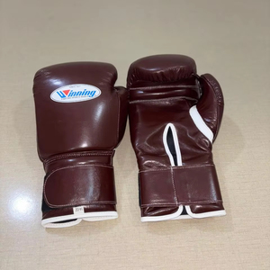 Guantes de boxeo profesionales de color personalizados RTS Empuñaduras de mano de cuero genuino de calidad superior Sparring hecho a medida para cierre - Product Image 1