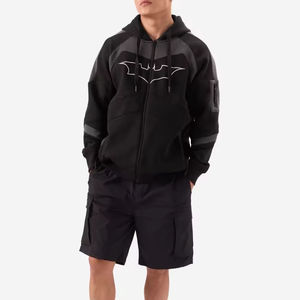 Pull à capuche de haute qualité pour hommes, impression personnalisée, broderie, vente en gros de sweats à capuche surdimensionnés doublés en polaire, automne solide - Product Image 4