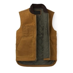 Chaleco de caza Upland hecho a medida de hombro con correas acolchadas ajustables, uniforme táctico naranja de camuflaje - Product Image 4