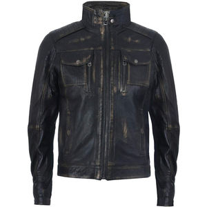 Veste d'hiver en cuir véritable pour homme de haute qualité, respirante, fabriquée au Pakistan, design et finition populaires, logo sur le devant - Product Image 1