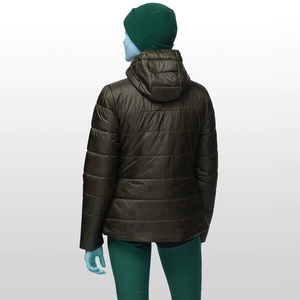 Veste imperméable d'hiver pour femme surdimensionnée légère rembourrée à capuche chaude bouffante grande taille manteau décontracté avec fermeture à glissière - Product Image 6