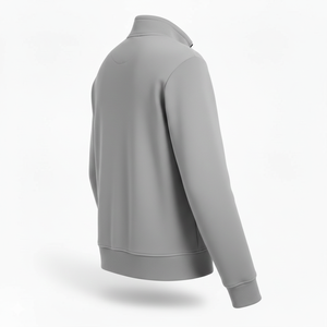 Sudadera de Forro Polar con Media Cremallera para Hombre, Invierno, Impresión Digital Ecológica, Tejido Casual, Teñido Liso, Poliéster/Algodón, OEM - Product Image 4